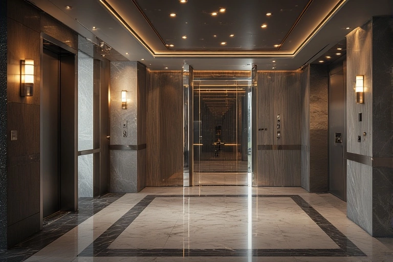 Symbolfoto: Aufzugtüre - Portal zu einer anderen Ebene.