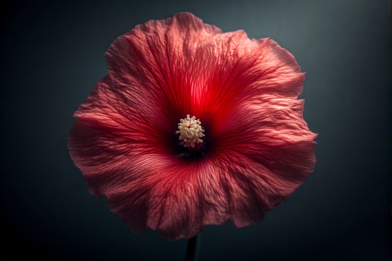Symbolfoto: Rote Stockrose