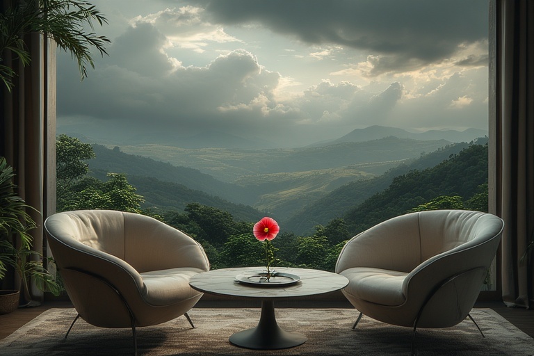 Symbolgrafik: Traumartige Szene: ein Raum - voller Möglichkeiten